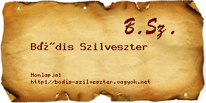 Bódis Szilveszter névjegykártya